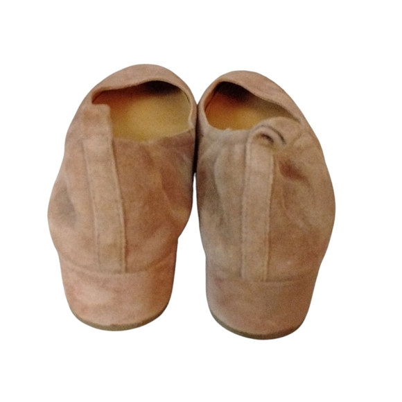 J. Crew Tan Suede Ballet Flat Block Heel Loafers Women's Size 6 - Picture 6 of 10